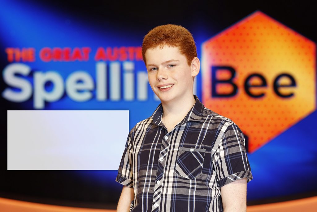 SPELLING BEE: James from South Nanango. SPELLING BEE: James from South Nanango.